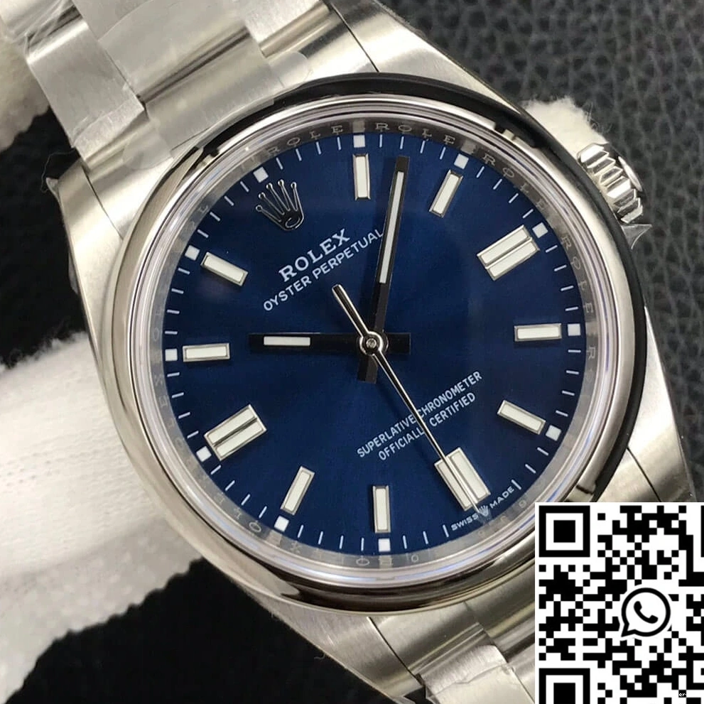 EW M126000-0003 Perpetual 36MM Blue Rolex Factory Dial Oyster 0106